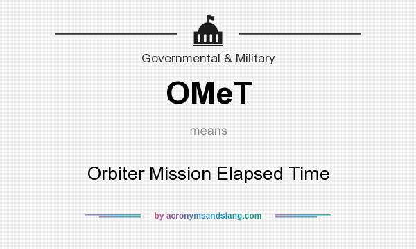 What does OMeT mean? It stands for Orbiter Mission Elapsed Time