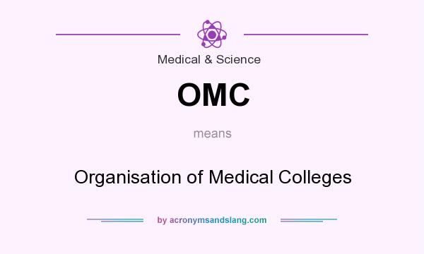 What does OMC mean? It stands for Organisation of Medical Colleges
