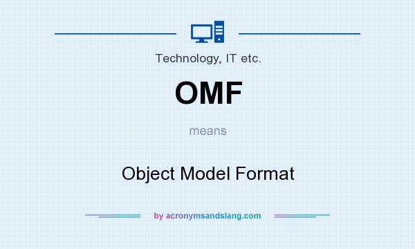 What does OMF mean? It stands for Object Model Format