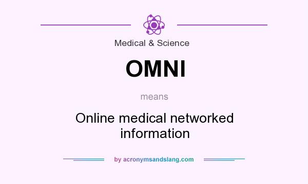 What does OMNI mean? It stands for Online medical networked information