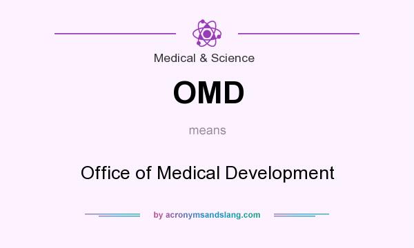 What does OMD mean? It stands for Office of Medical Development