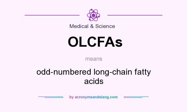 What does OLCFAs mean? It stands for odd-numbered long-chain fatty acids
