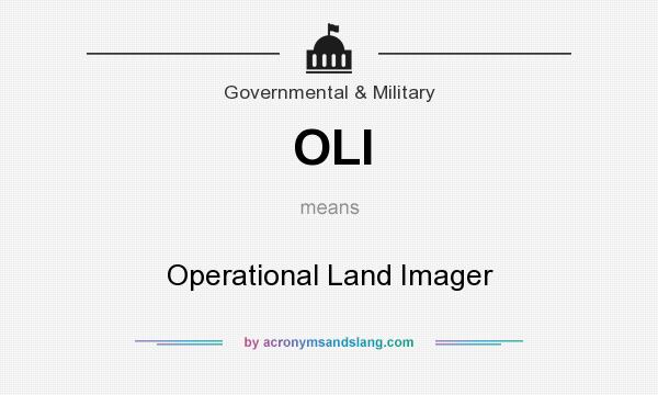 What does OLI mean? It stands for Operational Land Imager