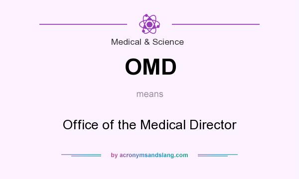 What does OMD mean? It stands for Office of the Medical Director