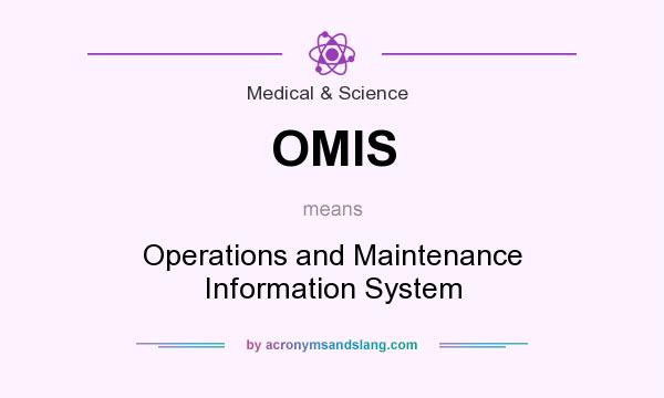 What does OMIS mean? It stands for Operations and Maintenance Information System