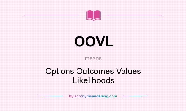 What does OOVL mean? It stands for Options Outcomes Values Likelihoods