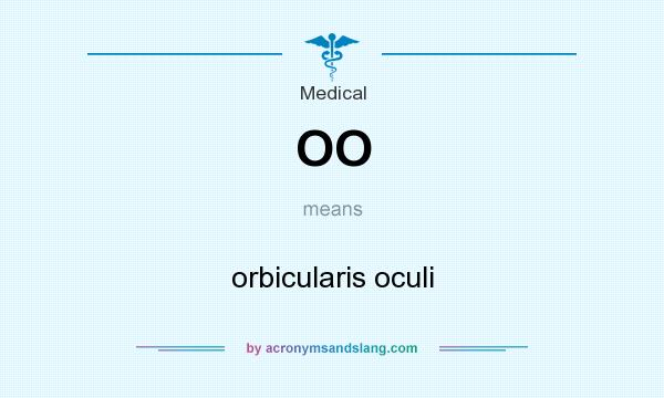 What does OO mean? It stands for orbicularis oculi