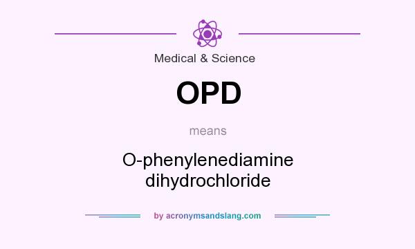 What does OPD mean? It stands for O-phenylenediamine dihydrochloride