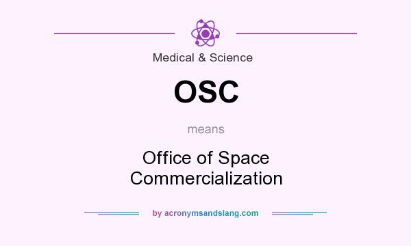 What does OSC mean? It stands for Office of Space Commercialization