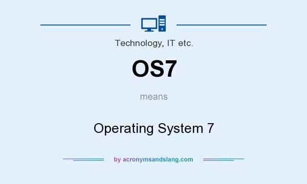 What does OS7 mean? It stands for Operating System 7