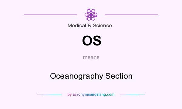 What does OS mean? It stands for Oceanography Section