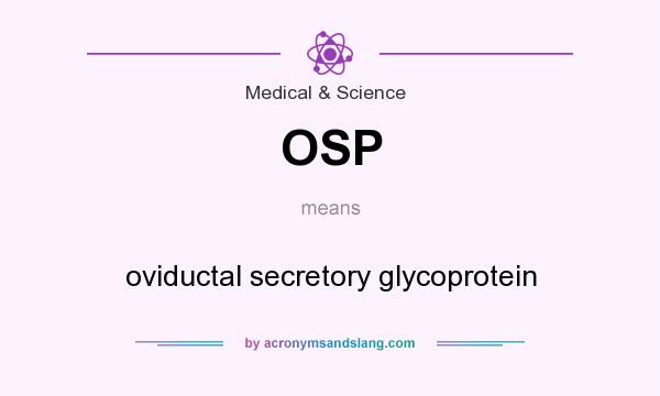 What does OSP mean? It stands for oviductal secretory glycoprotein