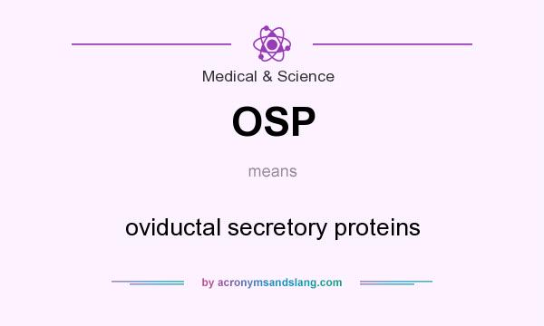 What does OSP mean? It stands for oviductal secretory proteins