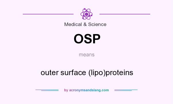 What does OSP mean? It stands for outer surface (lipo)proteins