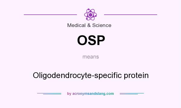 What does OSP mean? It stands for Oligodendrocyte-specific protein