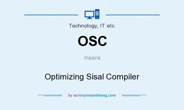 What does OSC mean? It stands for Optimizing Sisal Compiler