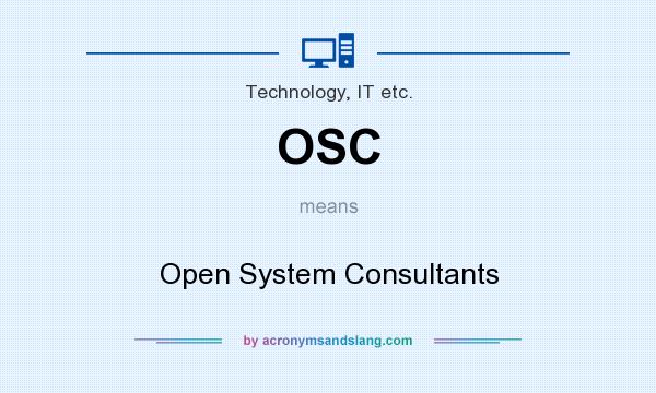 What does OSC mean? It stands for Open System Consultants