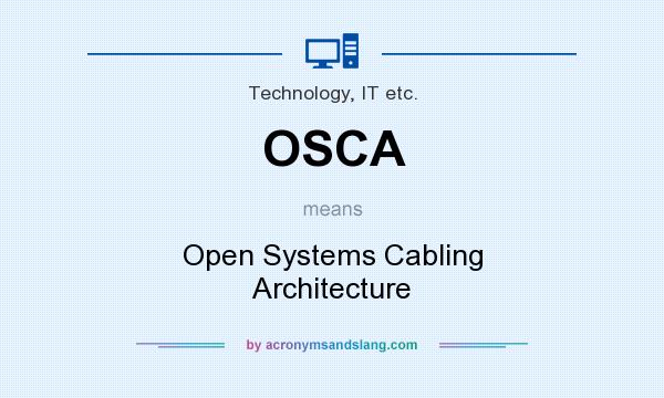 What does OSCA mean? It stands for Open Systems Cabling Architecture