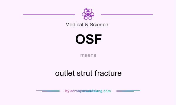 What does OSF mean? It stands for outlet strut fracture