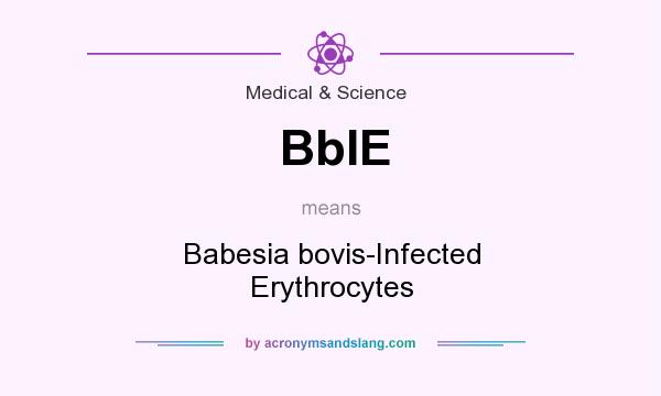 What does BbIE mean? It stands for Babesia bovis-Infected Erythrocytes