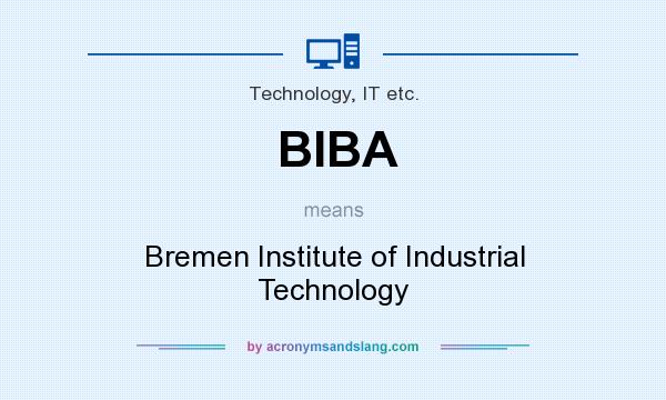 What does BIBA mean? It stands for Bremen Institute of Industrial Technology