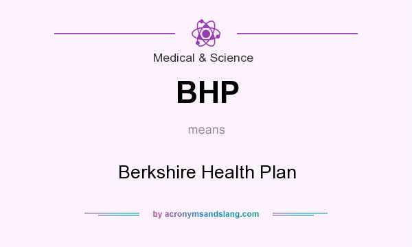 What does BHP mean? It stands for Berkshire Health Plan