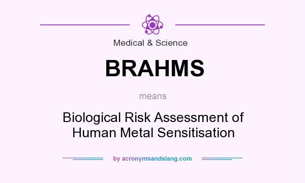 What does BRAHMS mean? It stands for Biological Risk Assessment of Human Metal Sensitisation