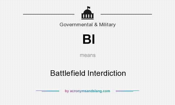 What does BI mean? It stands for Battlefield Interdiction