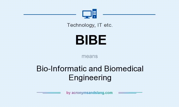 What does BIBE mean? It stands for Bio-Informatic and Biomedical Engineering