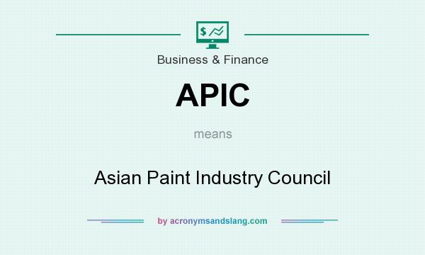 What does APIC mean? It stands for Asian Paint Industry Council