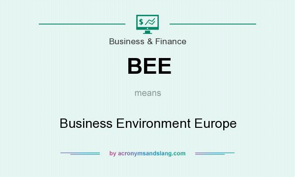 What does BEE mean? It stands for Business Environment Europe