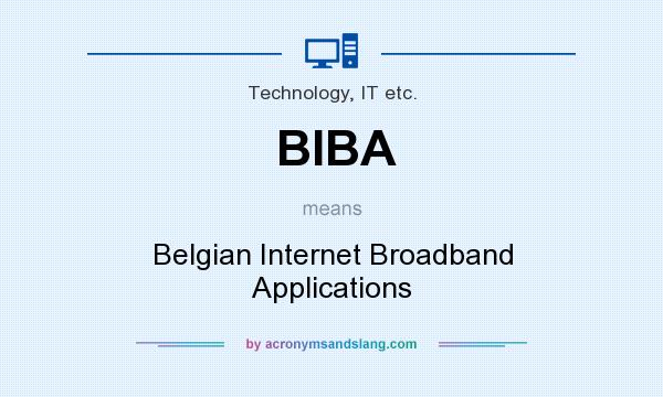 What does BIBA mean? It stands for Belgian Internet Broadband Applications