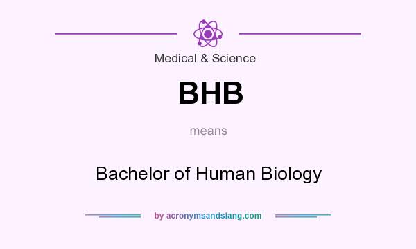 What does BHB mean? It stands for Bachelor of Human Biology