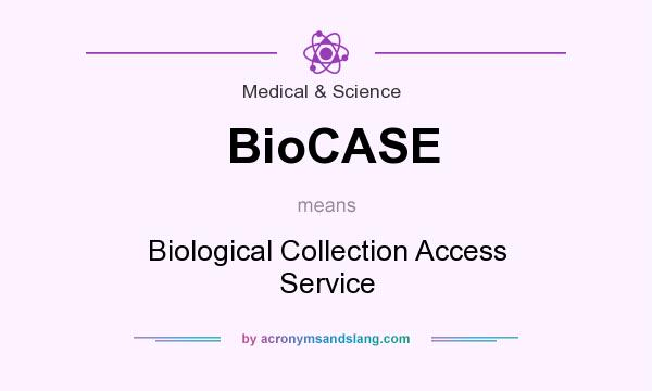What does BioCASE mean? It stands for Biological Collection Access Service