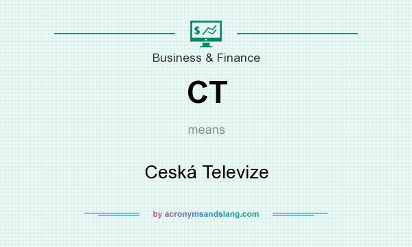 What does CT mean? It stands for Ceská Televize