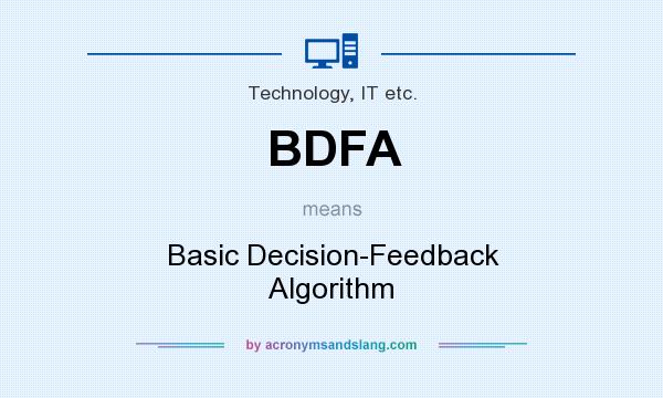 What does BDFA mean? It stands for Basic Decision-Feedback Algorithm