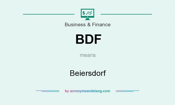 What does BDF mean? It stands for Beiersdorf