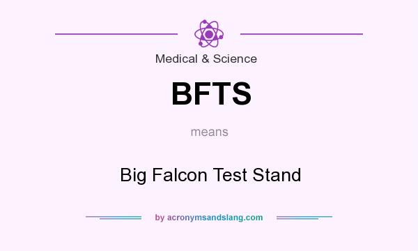 What does BFTS mean? It stands for Big Falcon Test Stand