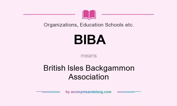 What does BIBA mean? It stands for British Isles Backgammon Association