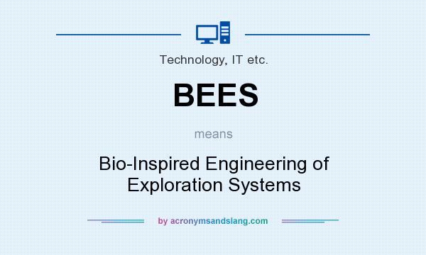 What does BEES mean? It stands for Bio-Inspired Engineering of Exploration Systems