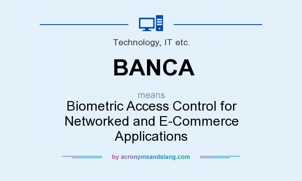 What does BANCA mean? It stands for Biometric Access Control for Networked and E-Commerce Applications