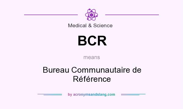 What does BCR mean? It stands for Bureau Communautaire de Référence