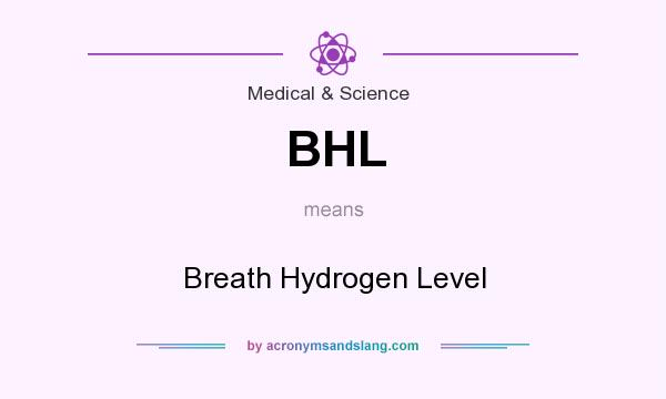 What does BHL mean? It stands for Breath Hydrogen Level