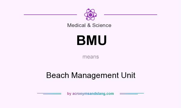 What does BMU mean? It stands for Beach Management Unit