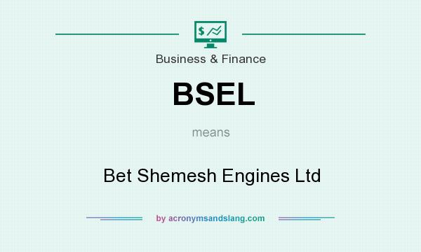 What does BSEL mean? It stands for Bet Shemesh Engines Ltd