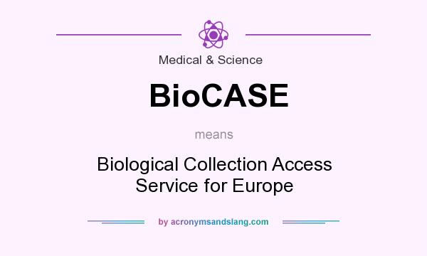 What does BioCASE mean? It stands for Biological Collection Access Service for Europe