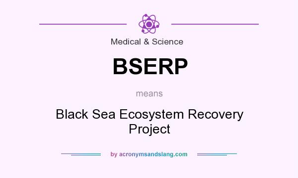 What does BSERP mean? It stands for Black Sea Ecosystem Recovery Project