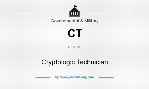 What does CT mean? It stands for Cryptologic Technician
