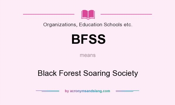 What does BFSS mean? It stands for Black Forest Soaring Society