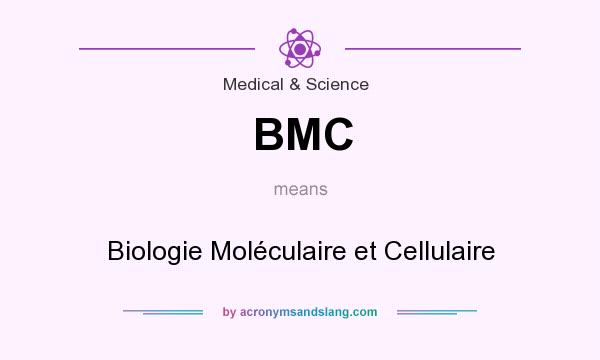 What does BMC mean? It stands for Biologie Moléculaire et Cellulaire